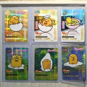 Sanrio Gudetama Trading Card - 6 Piece Booster Set